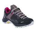 Grey-Black - Front - Grisport Womens-Ladies Trident Suede Walking Shoes