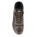 Brown - Close up - Grisport Childrens-Kids Quatro Waxy Leather Walking Boots