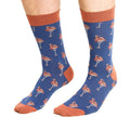 Blue-Brown-Navy - Back - Laurence Llewelyn-Bowen Mens Patterned Socks (Pack of 3)