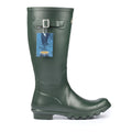 Green - Back - Grisport Mens Single Strap Rubber Wellington Boots