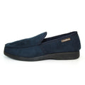 Navy - Side - Goodyear Mens Eden Slippers