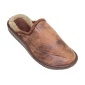 Brown - Side - Goodyear Mens Glen Slippers