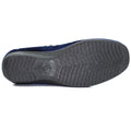 Navy - Pack Shot - Lunar Womens-Ladies Paloma Leopard Print Slippers