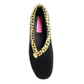 Black - Pack Shot - Lunar Womens-Ladies Paloma Leopard Print Slippers