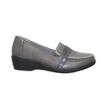Grey - Back - Lunar Womens-Ladies Esther Casual Shoes