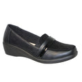 Black - Front - Lunar Womens-Ladies Esther Casual Shoes