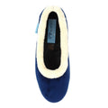 Blue - Back - Lunar Womens-Ladies Mabel Slippers