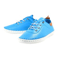 Santorini Blue - Lifestyle - Lunar Womens-Ladies St Ives Leather Plimsolls