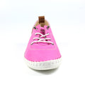 Fuchsia - Pack Shot - Lunar Womens-Ladies St Ives Leather Plimsolls