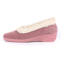 Pink - Side - Lunar Womens-Ladies Glynis Slippers