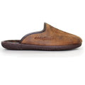 Brown - Back - Goodyear Mens Tees Slippers