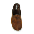 Brown - Side - Goodyear Mens Tees Slippers