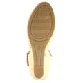 Beige - Side - Lunar Womens-Ladies Craster Wedges