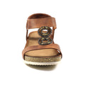 Tan - Pack Shot - Lunar Womens-Ladies Barwell Sandals