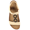 Beige - Side - Lunar Womens-Ladies Barwell Sandals