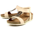 Beige - Close up - Lunar Womens-Ladies Barwell Sandals