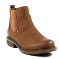 Tan - Front - Lunar Womens-Ladies Roxie II Ankle Boots