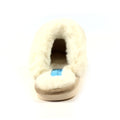 Beige - Back - Lunar Womens-Ladies Nika Slippers