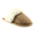 Beige - Front - Lunar Womens-Ladies Nika Slippers