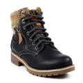 Black - Front - Lunar Womens-Ladies Millie Waterproof Ankle Boots