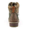 Olive - Back - Lunar Womens-Ladies Millie Waterproof Ankle Boots