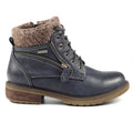 Blue - Side - Lunar Womens-Ladies Benson III Waterproof Ankle Boots