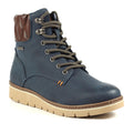 Blue - Front - Lunar Womens-Ladies Roberta Waterproof Ankle Boots