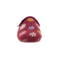 Burgundy - Close up - Lunar Womens-Ladies Juniper Snowflake Slippers