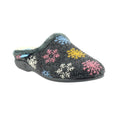 Grey - Front - Lunar Womens-Ladies Juniper Snowflake Slippers