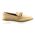 Beige - Side - Lunar Womens-Ladies Noella Shoes