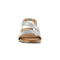 Silver - Pack Shot - Lunar Womens-Ladies Bindi Sandals