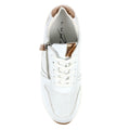 White - Lifestyle - Lunar Womens-Ladies Verona III Suede Trainers