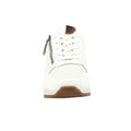 White - Close up - Lunar Womens-Ladies Verona III Suede Trainers