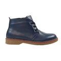 Navy - Side - Lunar Womens-Ladies Claire II Leather Ankle Boots