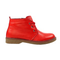 Red - Side - Lunar Womens-Ladies Claire II Leather Ankle Boots