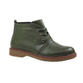 Green - Front - Lunar Womens-Ladies Claire II Leather Ankle Boots