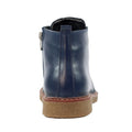 Navy - Back - Lunar Womens-Ladies Claire II Leather Ankle Boots