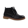 Black - Front - Lunar Womens-Ladies Claire II Leather Ankle Boots