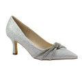 Silver - Front - Lunar Womens-Ladies Kalina Court Shoes