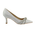 Silver - Side - Lunar Womens-Ladies Kalina Court Shoes