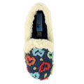 Navy - Close up - Lunar Womens-Ladies Truffle Slippers