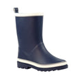 Navy - Front - Lazy Dogz Childrens-Kids Pepper Wellington Boots