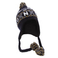 Navy - Front - Unisex Fairisle Pattern London Peruvian Winter Hat