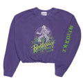 Purple - Front - Beetlejuice Womens-Ladies 3 Times Crop T-Shirt