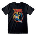 Black - Front - X-Men Unisex Adult Wolverine T-Shirt