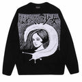 Black-White - Front - Junji-Ito Unisex Adult Slug Girl Knitted Jumper