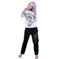 Black - Side - Spiral Direct Womens-Ladies Bright Eyes Pyjama Set (Pack of 4)