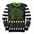 Black-White-Green - Front - Beetlejuice Unisex Adult Strange And Unusual Knitted Jumper