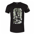 Black - Front - Star Wars Unisex Adult Boba Fett Poster T-Shirt