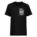 Black - Front - Star Wars: The Mandalorian Unisex Adult Precious Cargo Pocket T-Shirt